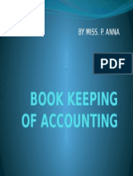 Book Keeping of Accounting: by Miss. P. Anna