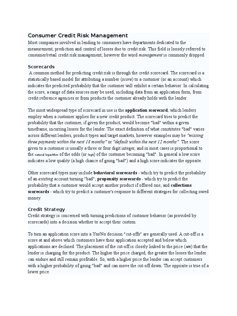 Credit Management Notes Download Free Pdf Business Economics