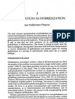 Pieterse (1995) Globalizaion As Hybridiziation