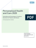 Personalized Health and Care 2020 - NHS - Report