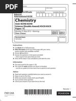 IGCSE Chemistry Past Paper 1C (New Syllabus)