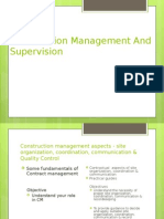 Construction Management and Supervision
