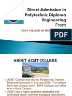 Direct Admission in Polytechnic Diploma Engineering