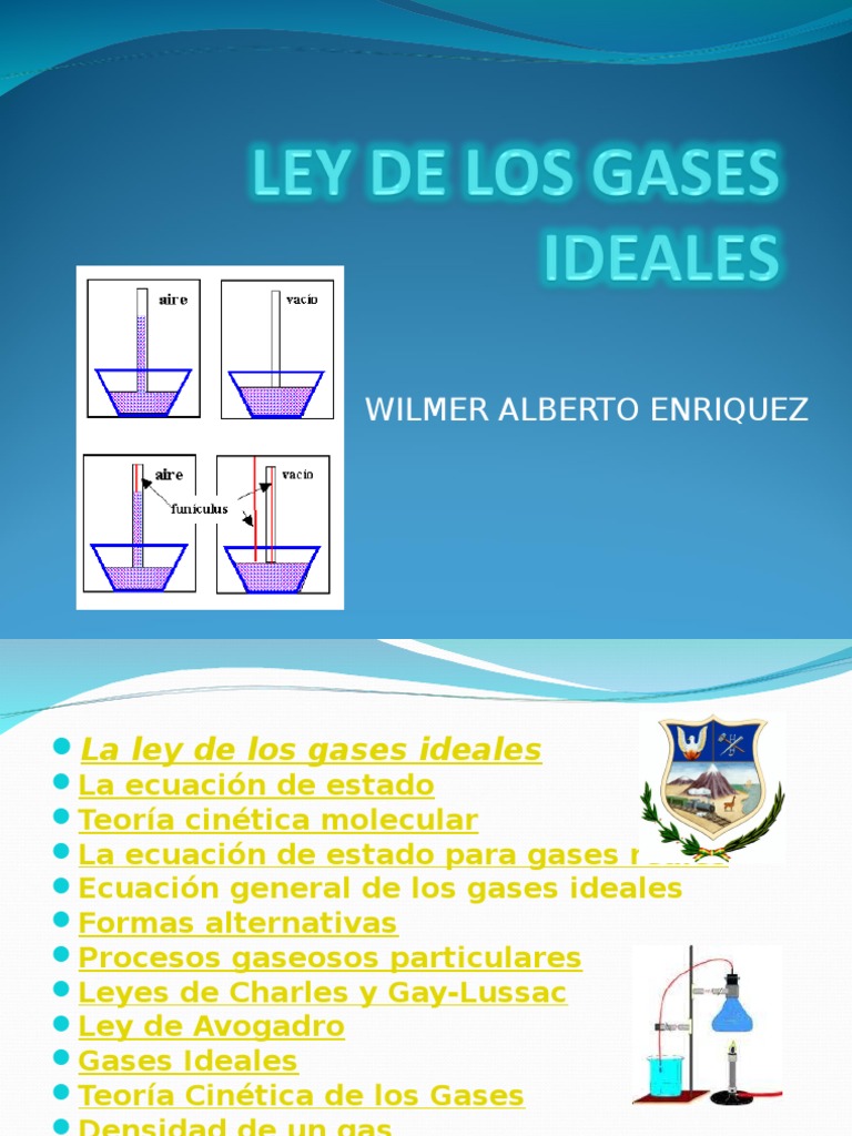 LEY DE LOS GASES IDEALES.ppt Gases Ciencias fisicas