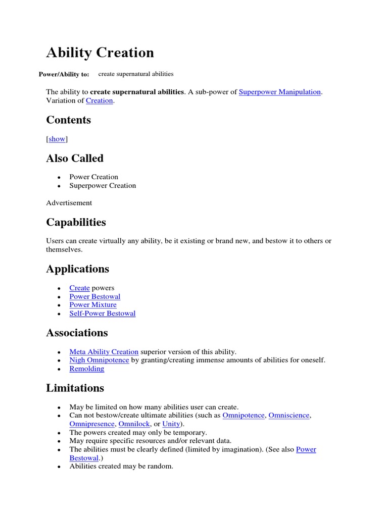 Ability Creation | PDF | Career & Growth | Business