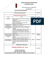 Acmes Research Convention Programme