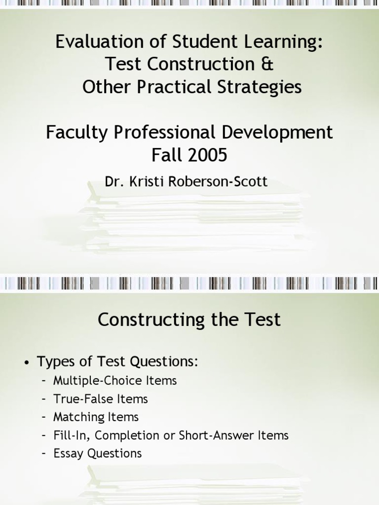 Essay type test examples picture