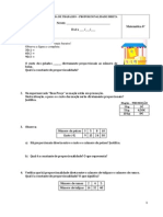 Ficha de Trabalho - Proporcionalidade Direta