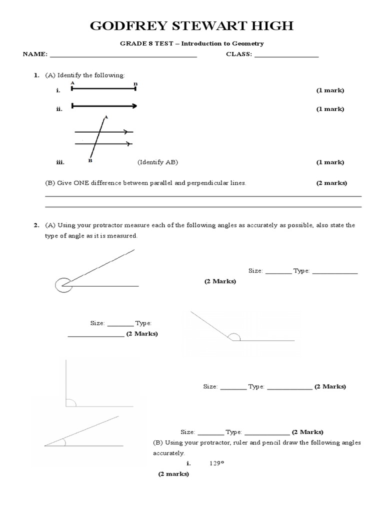 Grade 8 Test | PDF