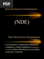 Non Destructive Examination