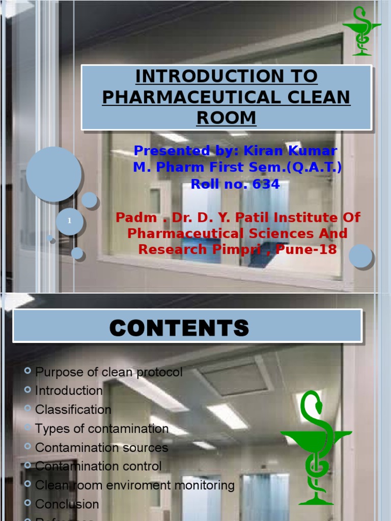 Pharmaceutical Clean Room Overview | PDF | Nature