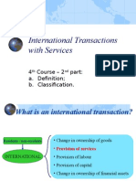 International Transactions With Services: 4 Course - 2 A. Definition B. Classification