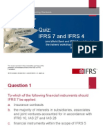 Quiz Ifrs 7 and Ifrs 4