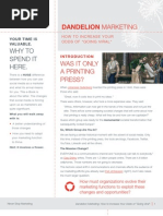 Download Dandelion Marketing How to Increase Your Odds of Going Viral by Jeremy Epstein SN25317787 doc pdf