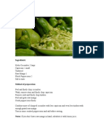 Green Salad: Ingredients