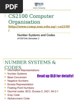 Number Systems and Codes