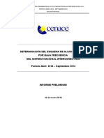 DETERMINACIÓN DEL ESQUEMA DE ALIVIO DE CARGA POR BAJA FRECUENCIA DEL SISTEMA NACIONAL INTERCONECTADO - Ecuador