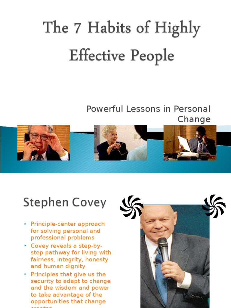 Powerful Lessons in Personal Change | PDF | Emergence | Action (Philosophy)