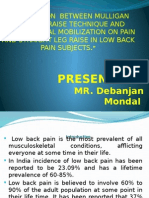 COMPARISON  BETWEEN MULLIGAN BEND LEG RAISE TECHNIQUE AND BUTLER NEURAL MOBILIZATION ON PAIN AND STRAIGHT LEG RAISE IN LOW BACK PAIN SUBJECTS.pptx