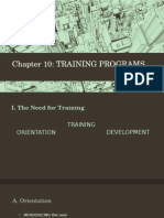 Chapter 10: Training Programs