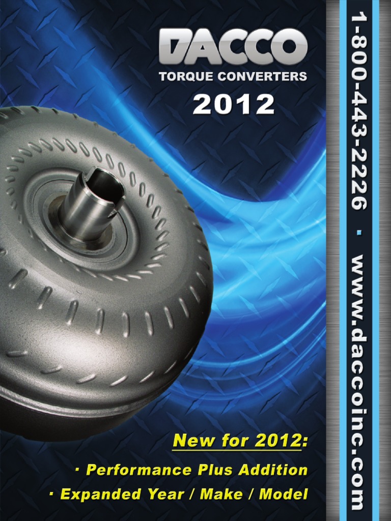 2012 Torque Converter Catalog | PDF | Audi | Transmission (Mechanics)