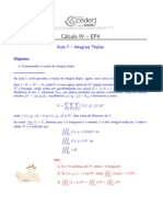 Cálculo 3-A (Integrais Triplas) PDF