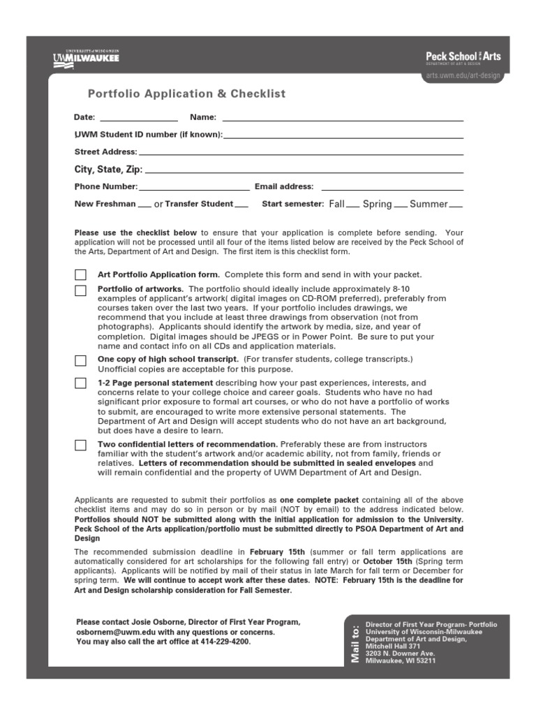 Art Portfolio Submission Guide | PDF | Academic Term | Communication