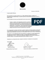 Recommendation Letter From Miguel de La Capilla (Member of MANGO's Board of Directors and Director of Internal Control) and Antonia Rodríguez (Director Import Export Dept)