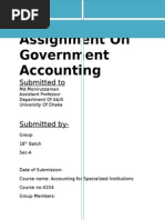 Assignment On Government Accounting