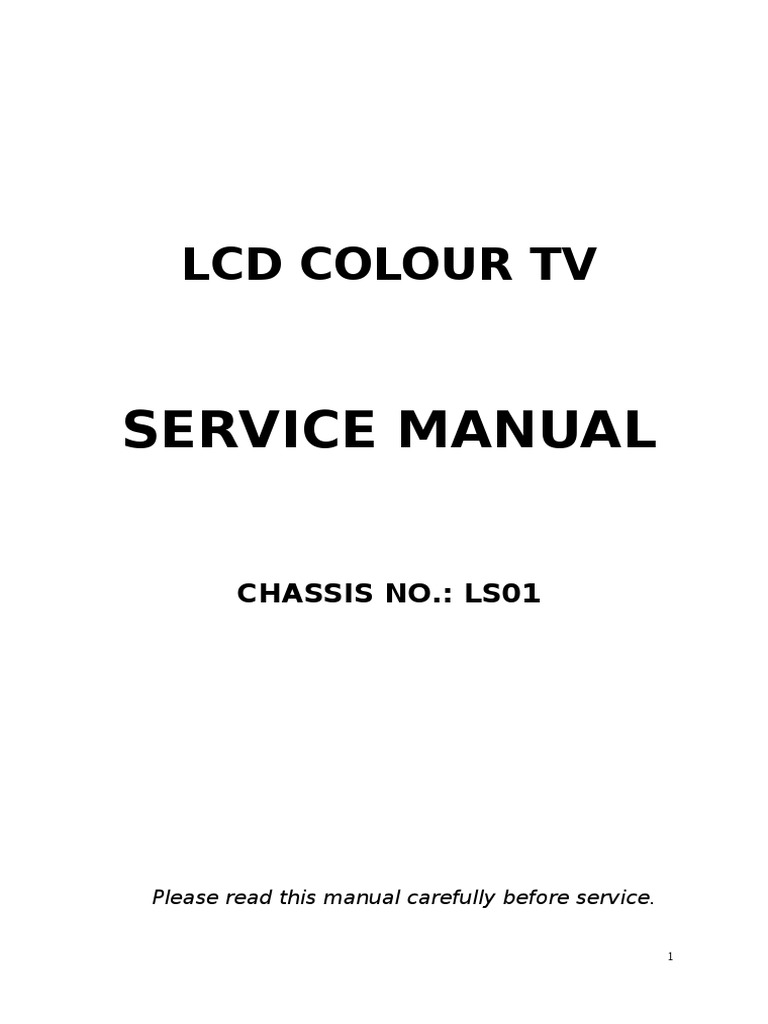 LS01 Service PDF | PDF | Analog To Digital Converter | Hdmi