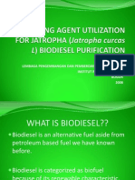 Cleaning Agent Utilization For Jatropha (Jatropha Curcas) Biodiesel Purification