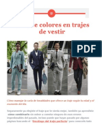 Guía de Colores en Trajes de Vestir