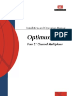 Multiplexador de Dados Manual-Optimux-4E1