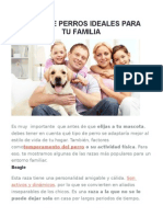Razas de Perros Ideales para Tu Familia