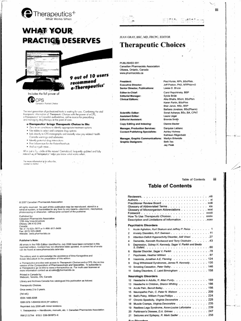 Therapeutic Choice PDF
