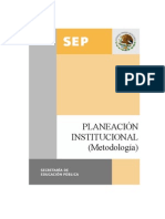 Planeacion Institucional (Metodología)