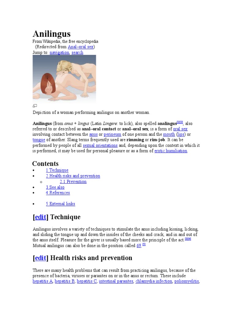 Anilingus | PDF | Sex Industry | Fertility