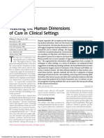 Branch Et Al 2001 Teaching The Human Dimensions of Care in Clinical Settings