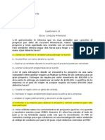 Cuestionario 14 Etica y Conducta Profesional