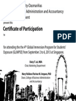 Certificate GLIMPSE