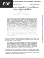 The Journal of Hindu Studies Volume Issue 2014 (Doi 10.1093/jhs/hiu020) Acri, A. - PancakuÂ Ika and Kanda Mpat - From A PÂ Â Upata Myth To Balinese Folklore