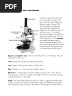 The Microscope - Parts and Functions