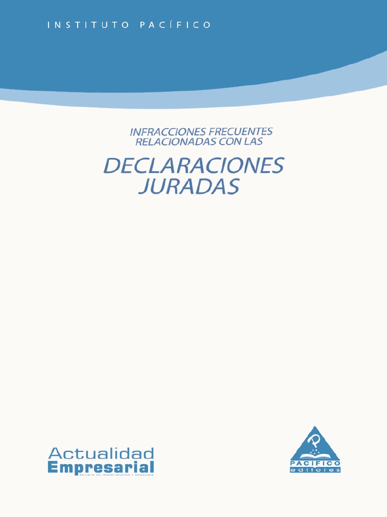 Infracciones en Declaraciones Juradas | PDF | Impuestos | Pensión
