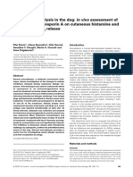 Dermal Microdialysis in the Dog- In Vivo Assessment of the Effect of Cyclosporin a on Cutaneous Histamine and Prostaglandin D2 Releas