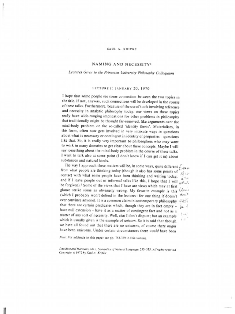 Naming and necessity kripke pdf