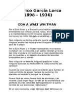 Lorca Oda A W Whitman