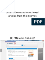 Alternative Ways To Retrieved Articles From The Internet (Useful Information)