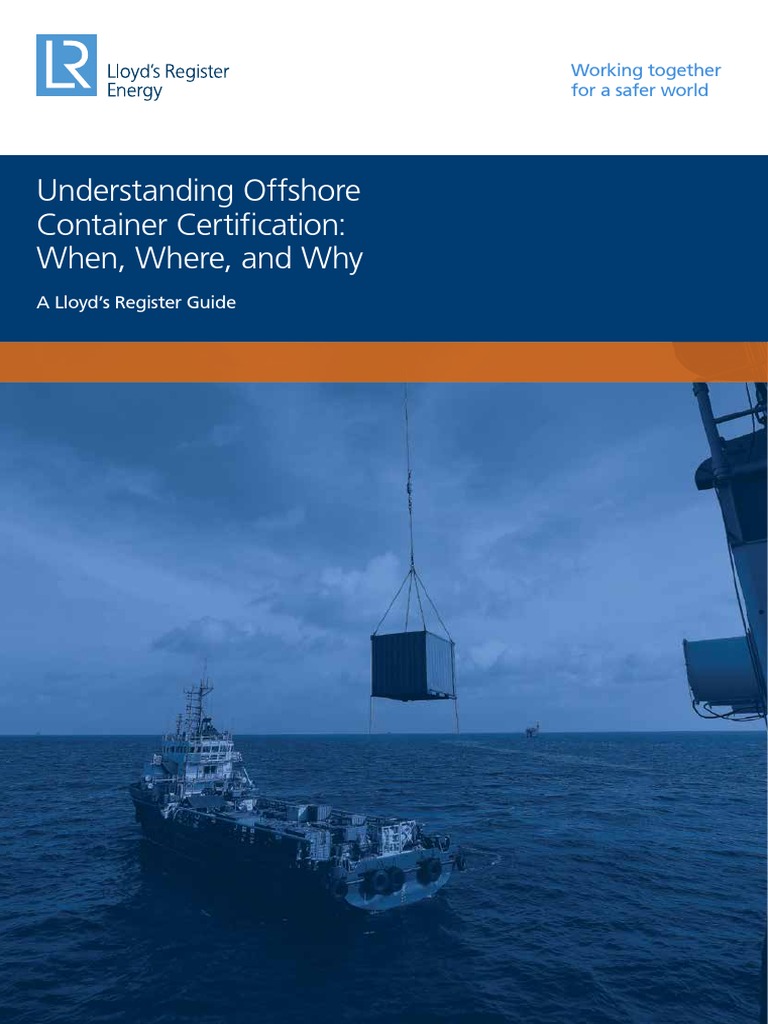 Understanding Off Shore Container Certification WH | PDF | Water ...