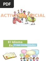 el idioma español y sus modalidades