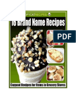 16 Brand Name Recipes Copycat Recipes For Items in Grocery Stores ECookbook